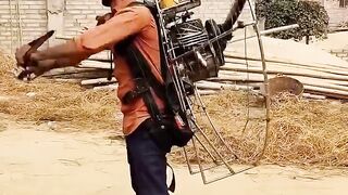 Paramotor Thust Test Homemade Backpack.