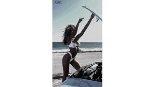Girl and caR
