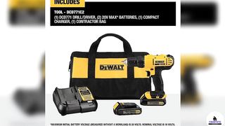 DEWALT 20V Max Cordless Drill Driver Kit