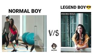 #girls impress #funny Normal boy vs leagend boy