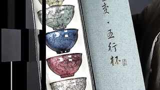 Master Cup Single Cup Build Cup Kiln Change Five Elements Cup Kung Fu Tea Set Ceramic Gift Master Cup Gift Box Packaging - Cups & Saucers.