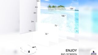 AuKing Projector 2023 Upgraded Mini Projector