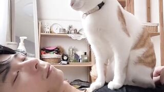 Хозяин и его кот