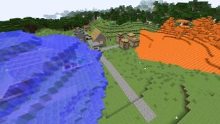 Битва цунами в minecraft