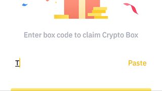 Today binance free crypto box code
