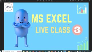 MS Excel Live Class - 3
