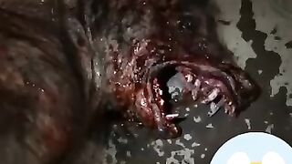 Wolf head and human body unknown creature