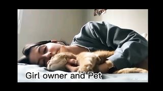 Girl owner and pet vs boy with pet ????????????????????????
