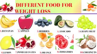 DIFFERENT FOOD FOR WEIGHT LOSS