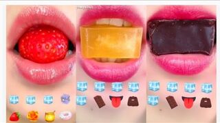 ASMR || 1 Minutes For Sleep Emoji Food Challenge || TikTok Compilation || MUKBANG || Eating Sounds