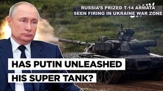 Russian T-14 Armata In Combat  Putin Deploys Super Tank As Ukraine Awaits M1 Abrams and Leopards