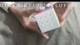 How to make cube in a cube pattern on 4x4 rubik's cube with algorithms|| Crazy Cuber||