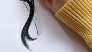 A few simple strokes to draw a crane