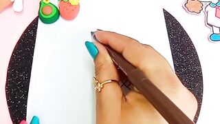 Cute Easy Drawing | Kawaii Drawing | Easy Homemade Sticker | Cute Kawaii Drawing | Drawing For Beginners