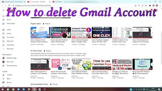 How to Delete Gmail Accounts #deletegmailaccount