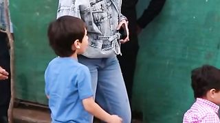 Karina mam acter and son