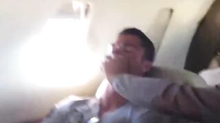 When Cristiano Ronaldo got pranked in the air  (via @rickyregufe)