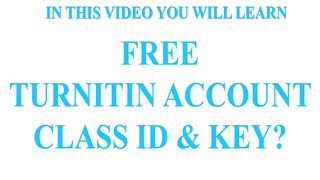 Give Away 4 l How to find Free Turnitin Class ID | Free Turnitin Class ID and Enrollment Key | Murad Learners Academy
