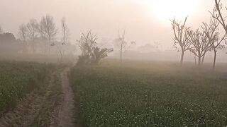 Time lapse village in morning