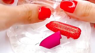 Mixing makeup Satisfying video squishy slime #short #slime