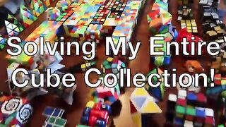 Solving My Entire 400+ Cube Collection!!