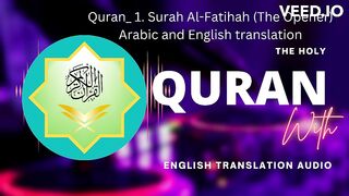 Quran_ 1. Surah Al-Fatihah (The Opener) Arabic and English translation