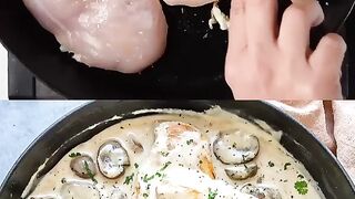 Creamy Mushroom Chicken recipe food