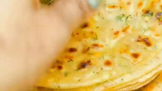 Trending Chilli Garlic Paratha with Liquid Dough