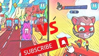 Talking Tom Hero Dash #2 | Video Game | Tom vs Angela | Run Game Fun Game | Game For Kids