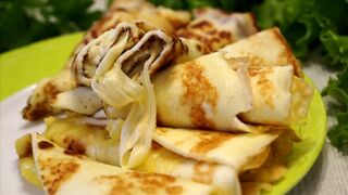 Блины с сыром, простой рецепт вкусных Блинчиков