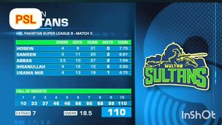 MULTAN SULTAN VS QUETTA GALADIATORS