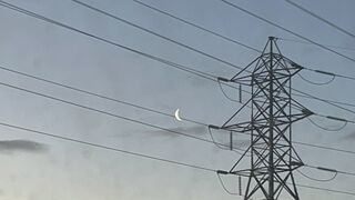 Today Morning time moon