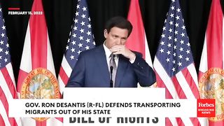 DeSantis Asked 'What's Your Defense' For Spending $10 Million To Transport Migrants Out Of State