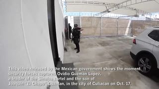 Video shows the moment Mexican security forces captured the son of "El Chapo"