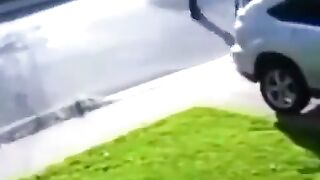 Attempted robbery goes wrong.