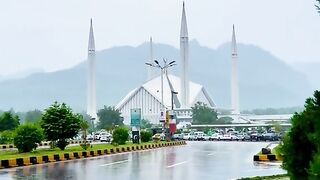 Beautiful view of Faisal Masjid