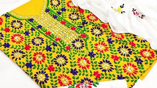???? *Sale sale sale* ???? Stuff Lawn Karhai Handwork Dupatta Shafoon 3PC suit