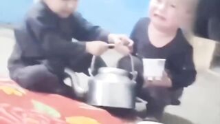 Kids fighting