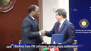 Burkina Faso foreign minister collapses in Turkey
