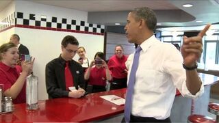 President Barack Obama Makes Surprise Visit