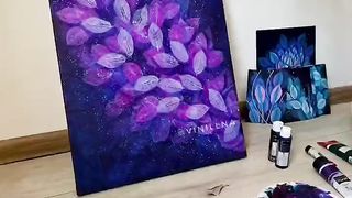 Easy Paint idea with leaf..