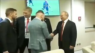 Conor McGregor meets Vladimir Putin at 2018 World Cup Final