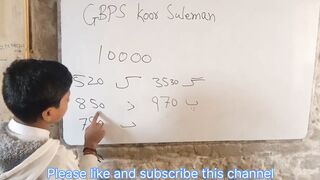 See the intelligence of a child studying in a government school in the rural areas of Sindh