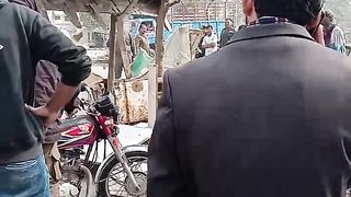 Outside Emporium Lahore LDA Corporation against the Search Operation.