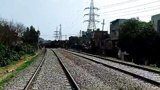 GEU 20 4559 with 101Up Railcar Entering Rawalpindi