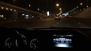 Night view of shaik zyed road dubai