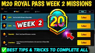 Pubg Mobile m20 ROYAL PASS WEEK 2 MISSIONS explained | PUBG MOBILE