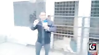Lion attack on man