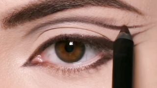 Shimmery eye makeup tutorial