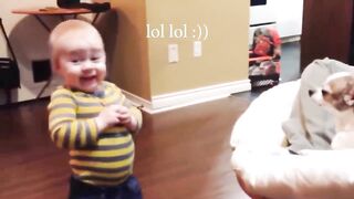 Adorable Babies Playing With Dogs and Cats - Funny Babies Compilation # P21